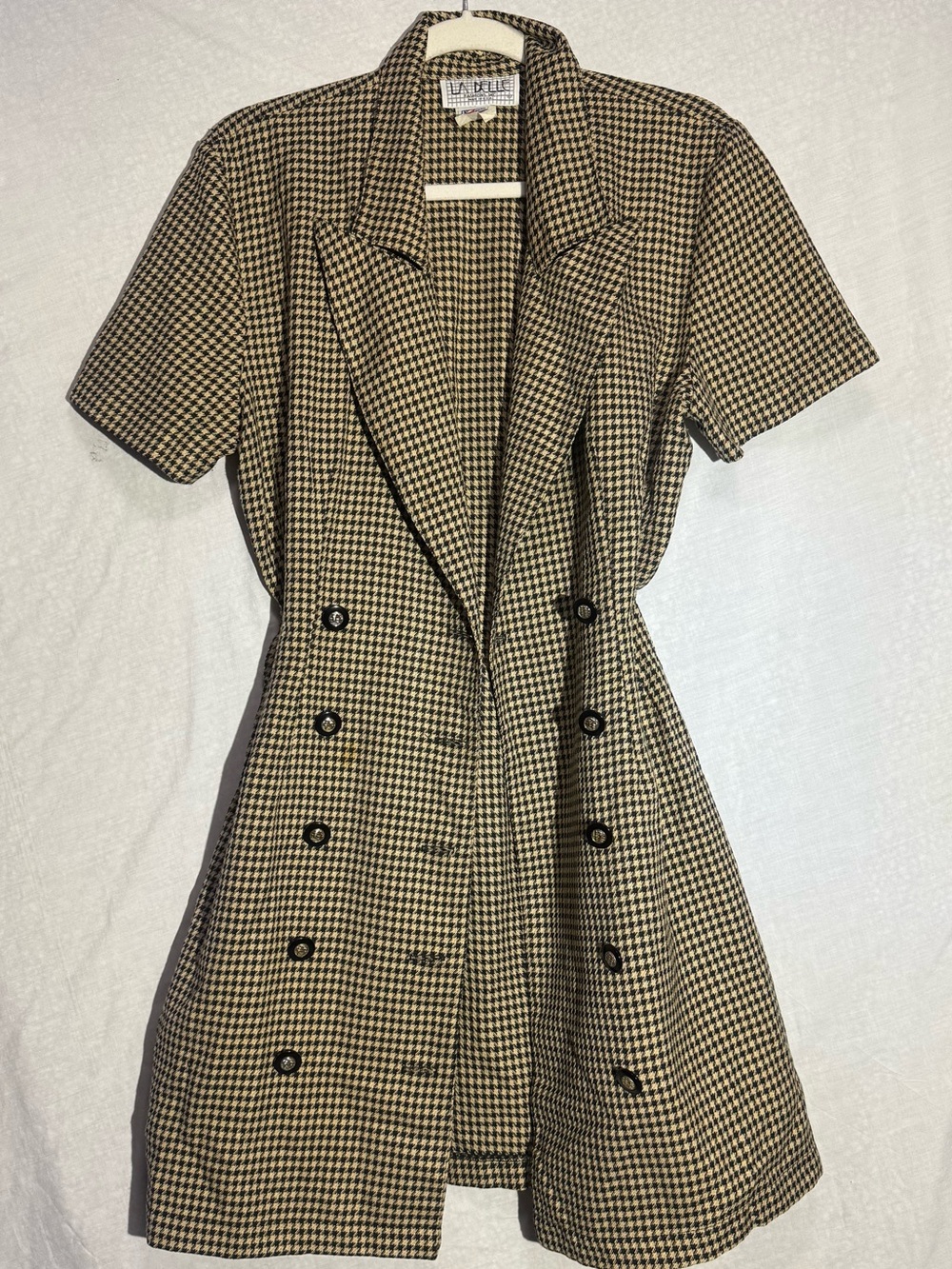 Vintage La Belle Brown Mini Blazer Dress